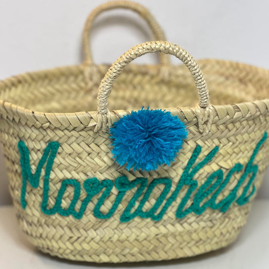 MINI BEACH BASKET "Marrakech" - bluegreen