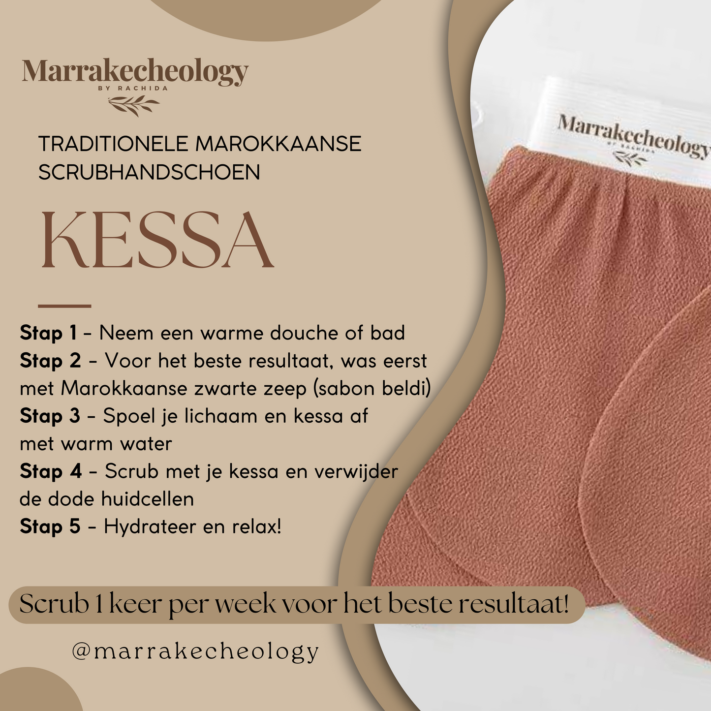 KESSA Moroccan scrub glove (soft)
