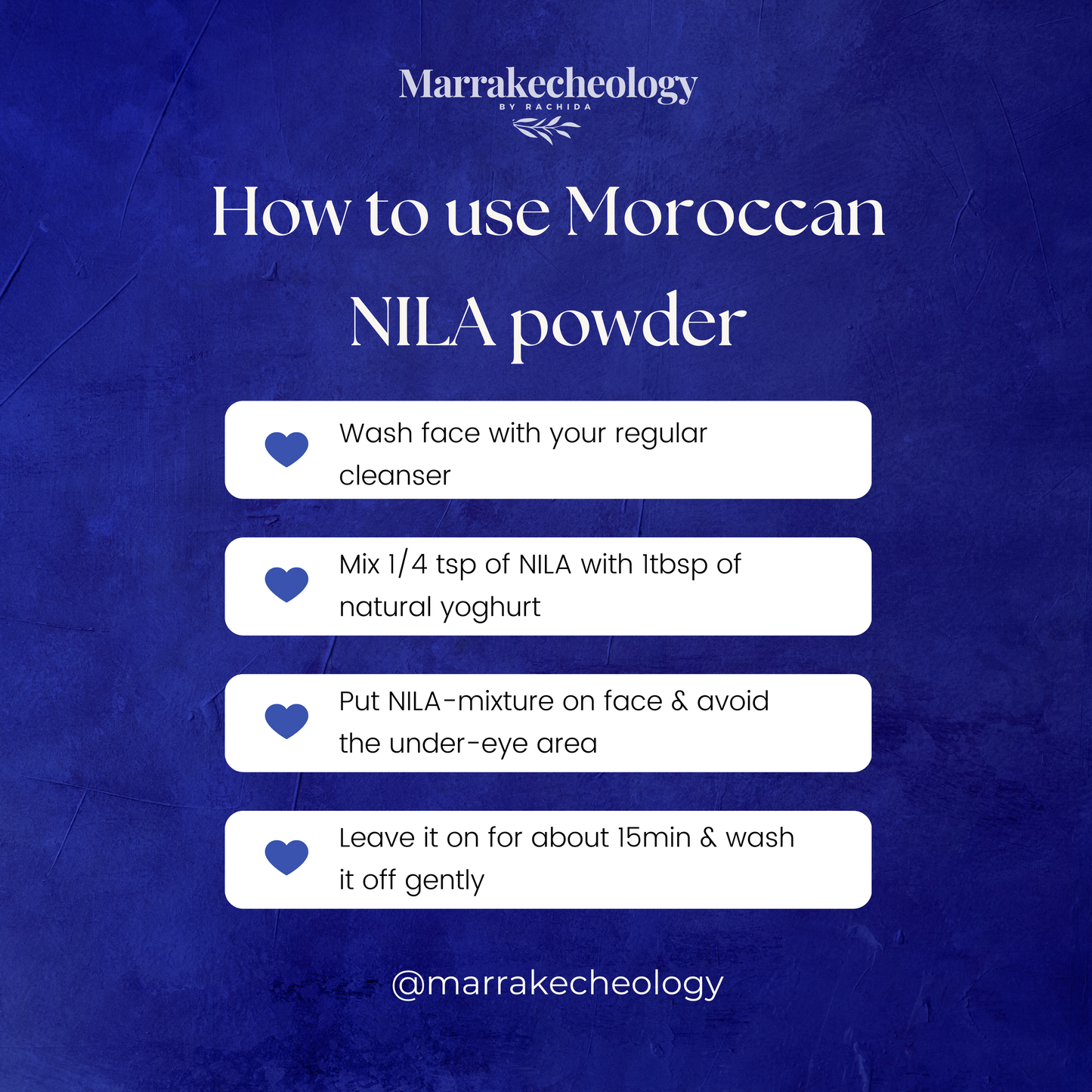 NILA Moroccan blue powder mask 40g