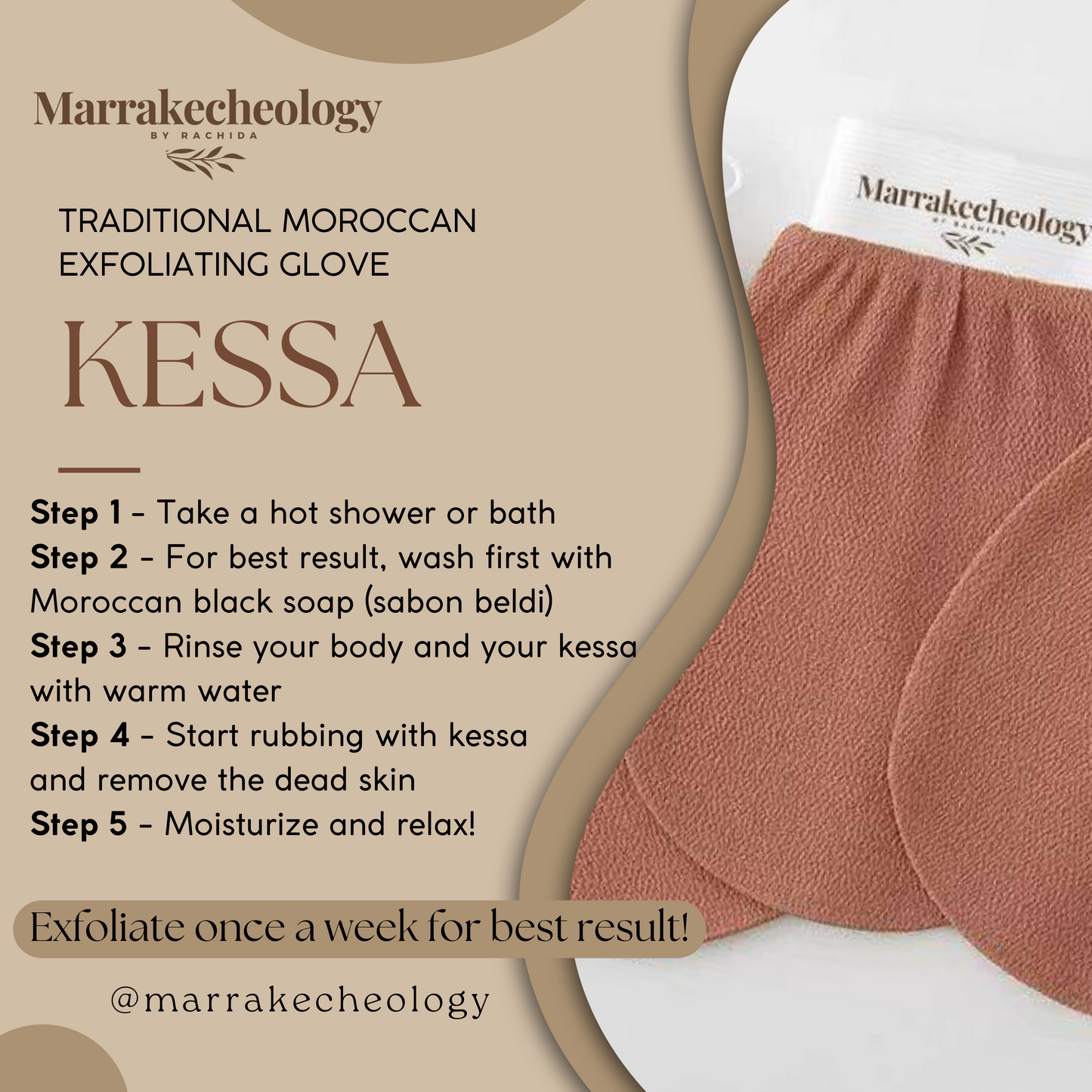 KESSA Moroccan scrub glove (soft)